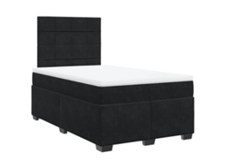 Box Spring Bed, Box Spring Beds Vidaxl Preto Veludo (120 X 200 Cm)