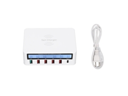 Estação de Carregamento USB 6 portas EOOCOO, rápida