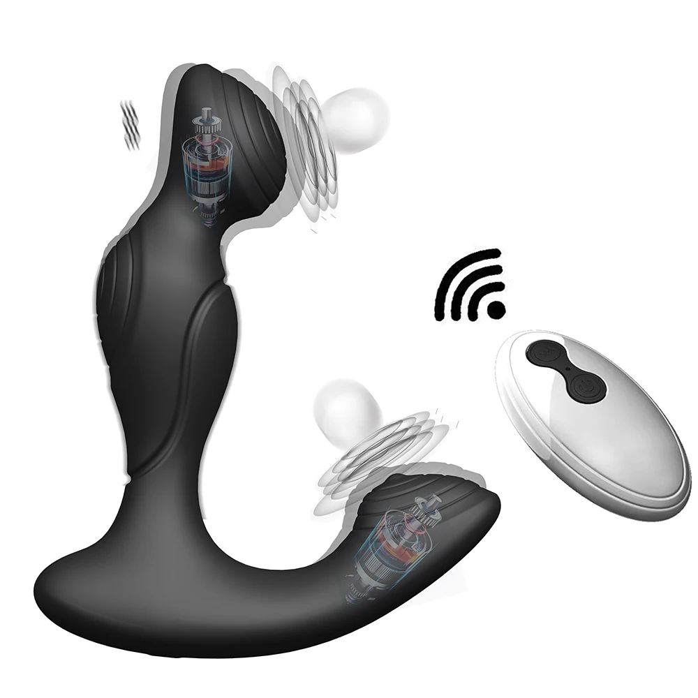Massageador De Próstata Vibratório Com Controle Remoto, Plug Anal, Brinquedo Sexual Masculino