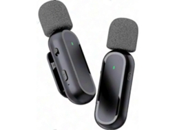 Microfones De Lapela Sem Fio Para Android Com Estojo Bateria Sistema Microfone Aquaforge