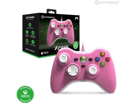 Controle com fio Hyperkin Xenon para Xbox oficialmente licenciado (rosa)