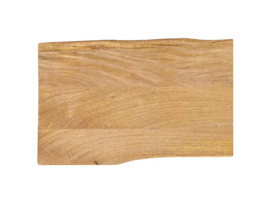 Vidaxl Tampo De Mesa C/ Borda Viva 60x40x3,8 Cm Mangueira Maciça
