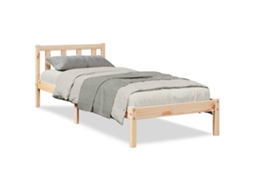 Bed Frame, Bed Frames Vidaxl Marrom Madeira De Pinho (80 X 220 Cm)