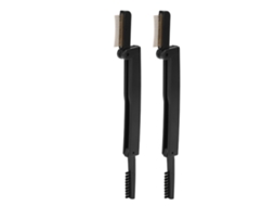 2 Peças De Pente Plegável De Metal De Duas Faces Para Cílios E Sobrancelhas