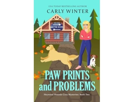 Livro Paw Prints and Problems A Talking Dog Cozy Mystery de Carly Winter (Inglês)