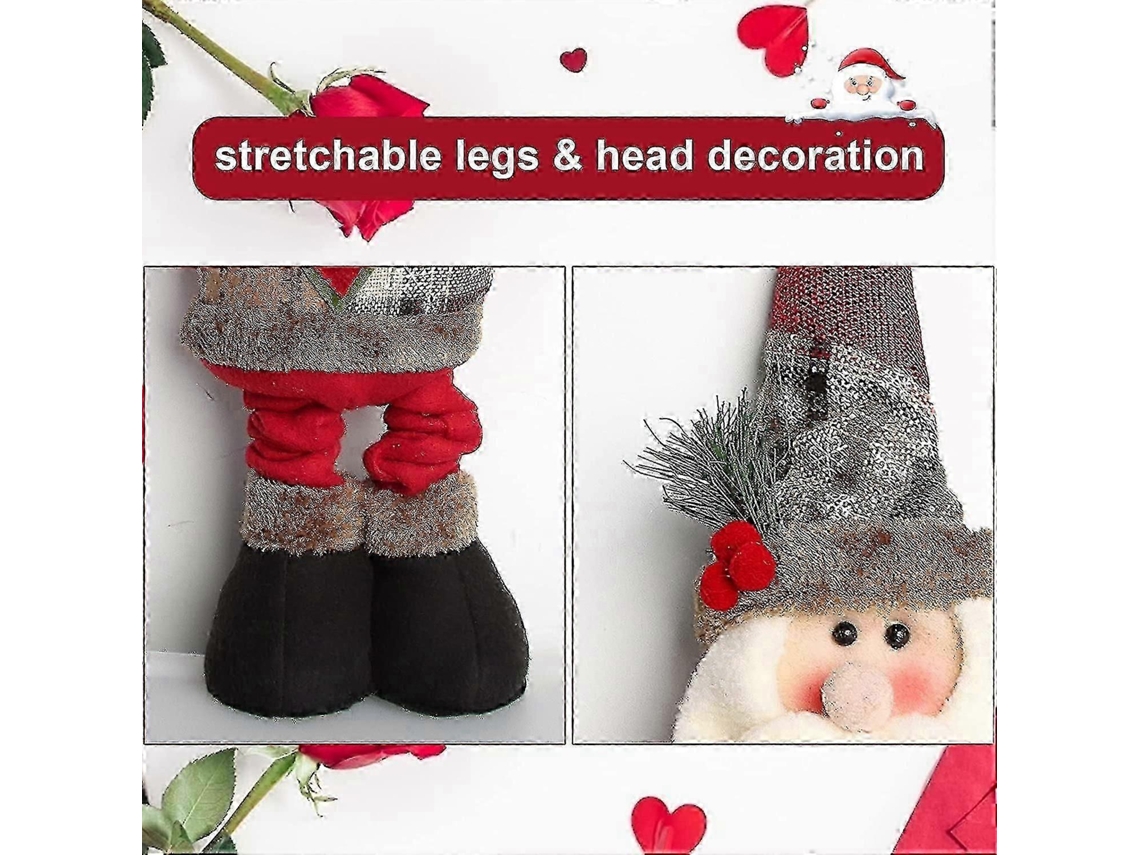 Decoração De Natal Boneco De Pernas Compridas Qawhbyv