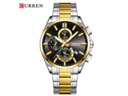 Relógio MDUG de quartzo, mostrador elegante, minimalista, feminino, pulseira de couro dourada, preta ou de malha preta