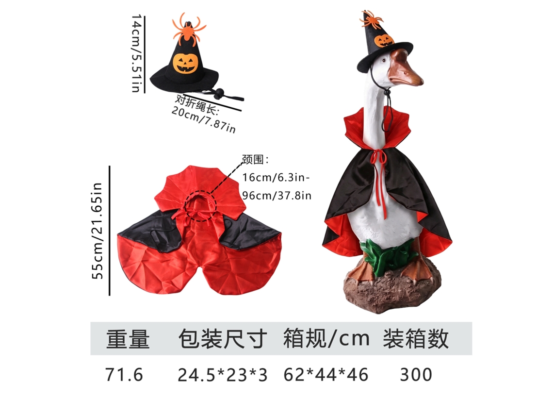 Laxiscreed Adereço De Outono Para Varanda Com Pato Em Espuma De 23 Polegadas Para Decoração De Halloween