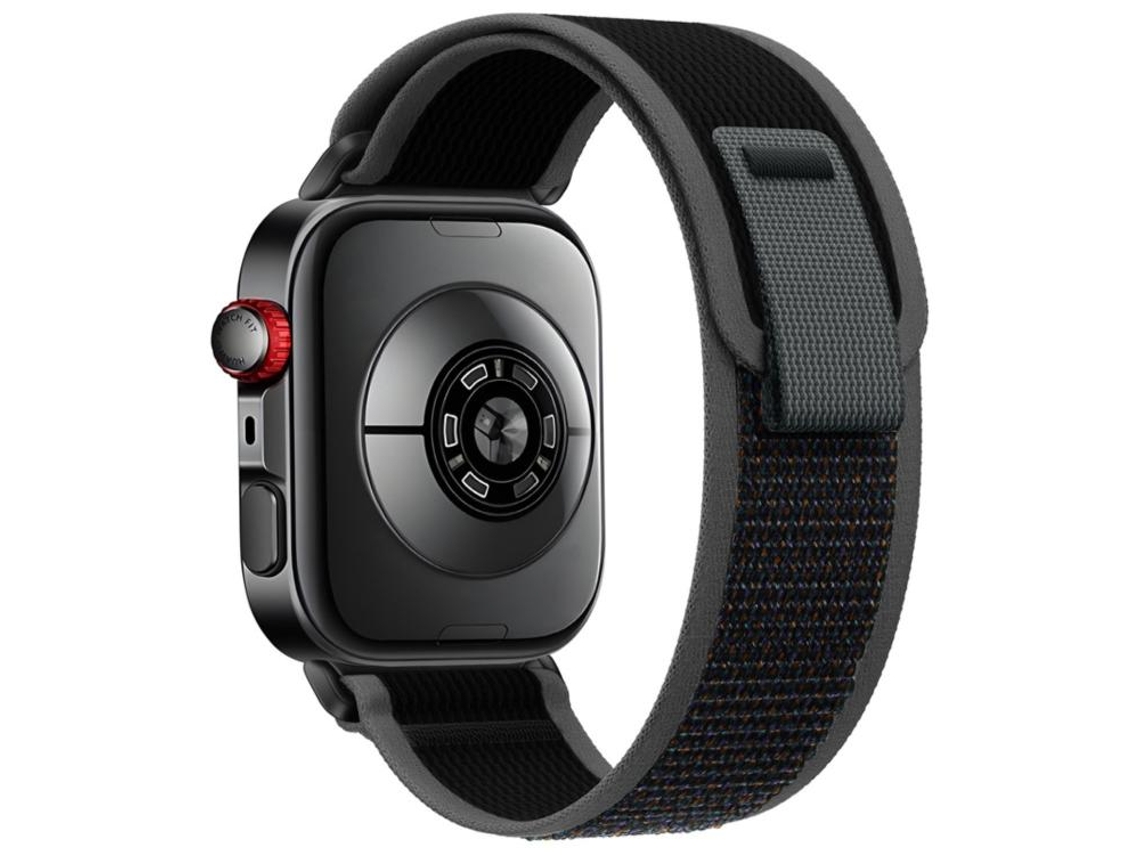 Bracelete para Huawei Watch Fit 4 Pro / Fit 4 / Fit 3 Nylon com Fecho de Velcro Wild Path Loop Preta XIAOMOYU