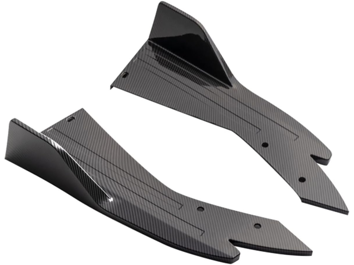 Difusor De Para-choque Traseiro Em Abs Preto, 48 Cm, 2 Peças, Proteção Antiabrasão.