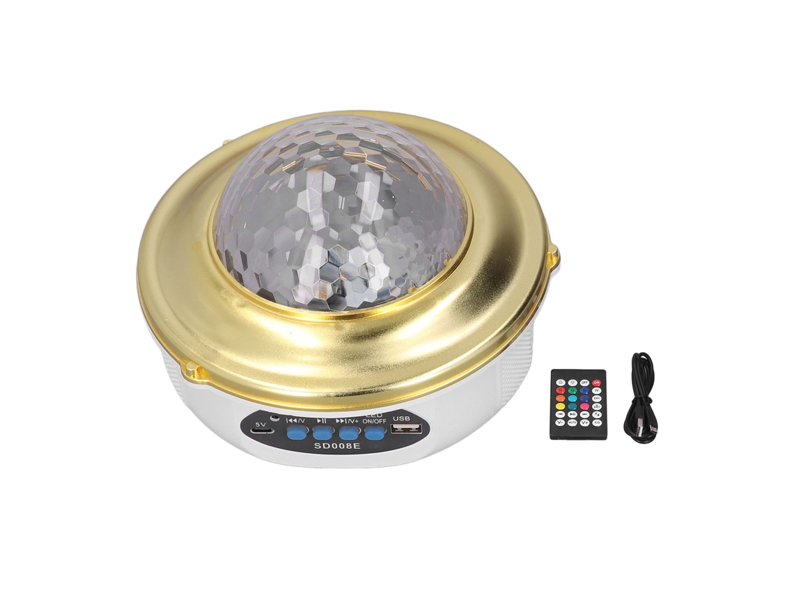 Luz de projeção estrela com Bluetooth, bola RGB, lâmpada de festa, música, para casamento e quartos S/MARCA