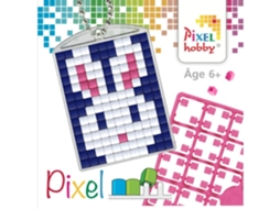 Kit Criativo Pixel Chaveiro 4x3cm Coelho Pixel Kit