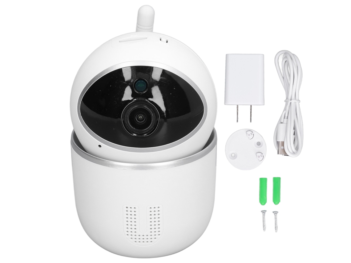 Câmera de Segurança Wifi 355° Rotation 1080p com Detecção Móvel e Intercom Bidirecional para App Tuya