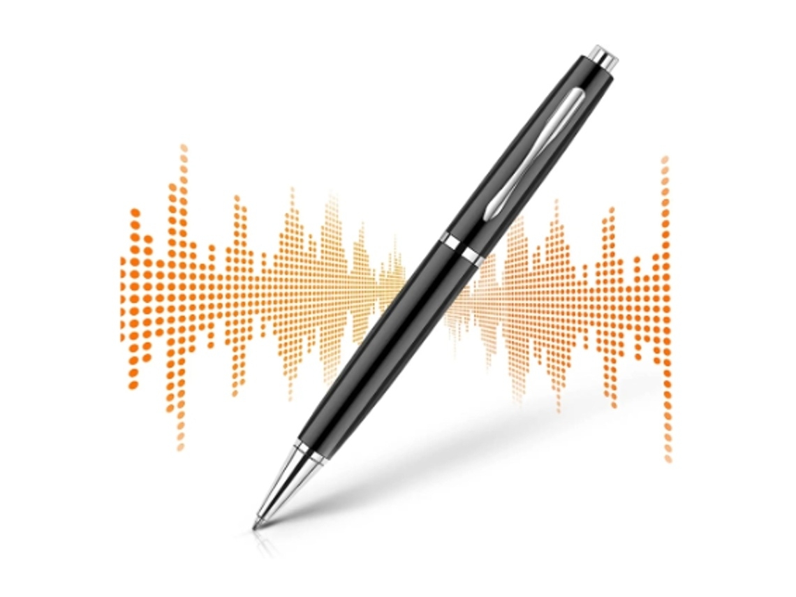 Lurelia Gravador De Voz Digital 4gb Com Usb, Ativação Por Voz, Redução De Ruído Para Reuniões, Aulas, Palestras - Preto