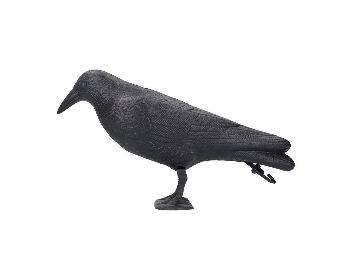 Estátua De Corvo Plástico Decoração E Isca Para Caça