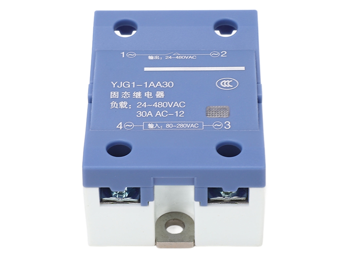 Veloriskku-relé De Estado Sólido Ac A Ac 30a Entrada 80-280vac Saída 24-480vac Monofásico Ssr
