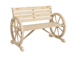 Banco Abeto 2 Lugares 240kg Natural Campestre VOLTEDGE