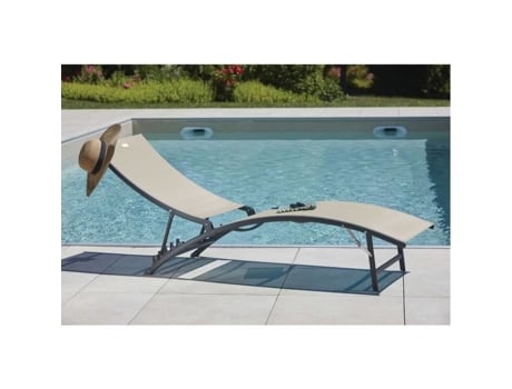 Conjunto de 2 Espreguiçadeiras Bahia Lin 176 X 54 5 X H 35/96 Cm IMAGIN