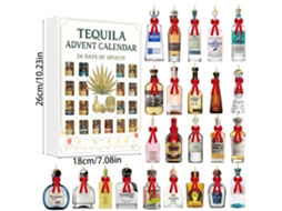 Natal Chegando Calendrio Caixa Cega Garrafa De Tequila Estilo Pendente Plano Caixa Cega De Natal