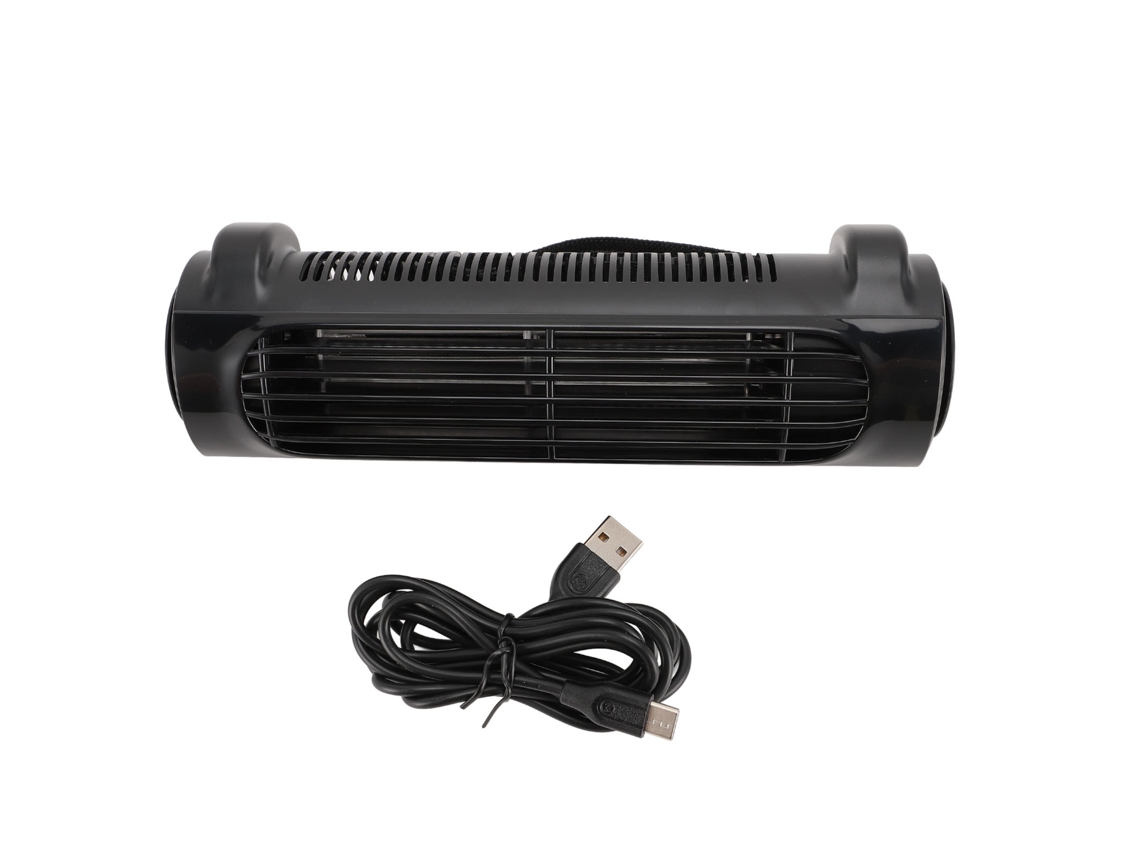 Ventilador Usb Silencioso 3 Velocidades Para Carro Preto