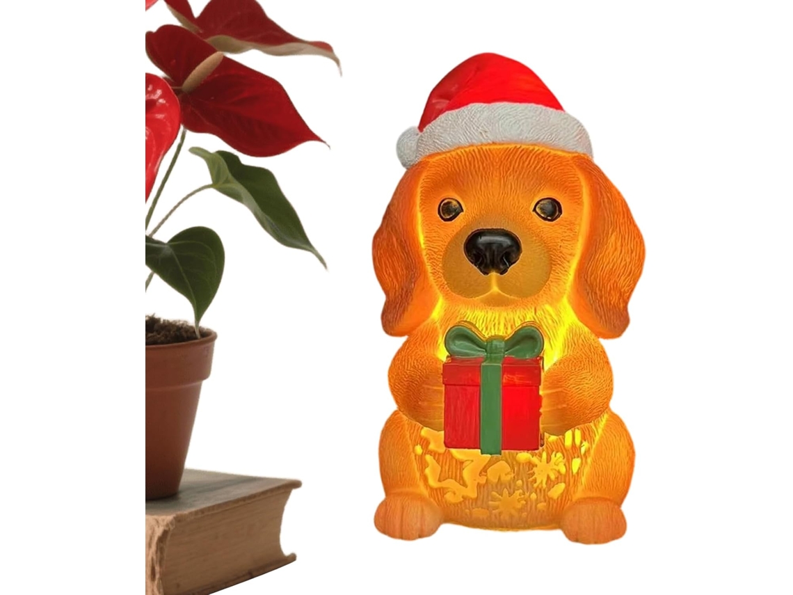 Luminária De Natal Genérica Com Pequenas E Charmosas Figuras Led.