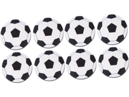 Uonlytech 8 Peças Puxador De Gaveta Em Formato Bola Futebol Borracha, Barra De Plástico Simples Para Porta Guarda Roupa