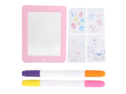 Mesa digitalizadora portátil de LED ATS, tablet de escrita fluorescente para grafite, brinquedo educativo para crianças, rosa.