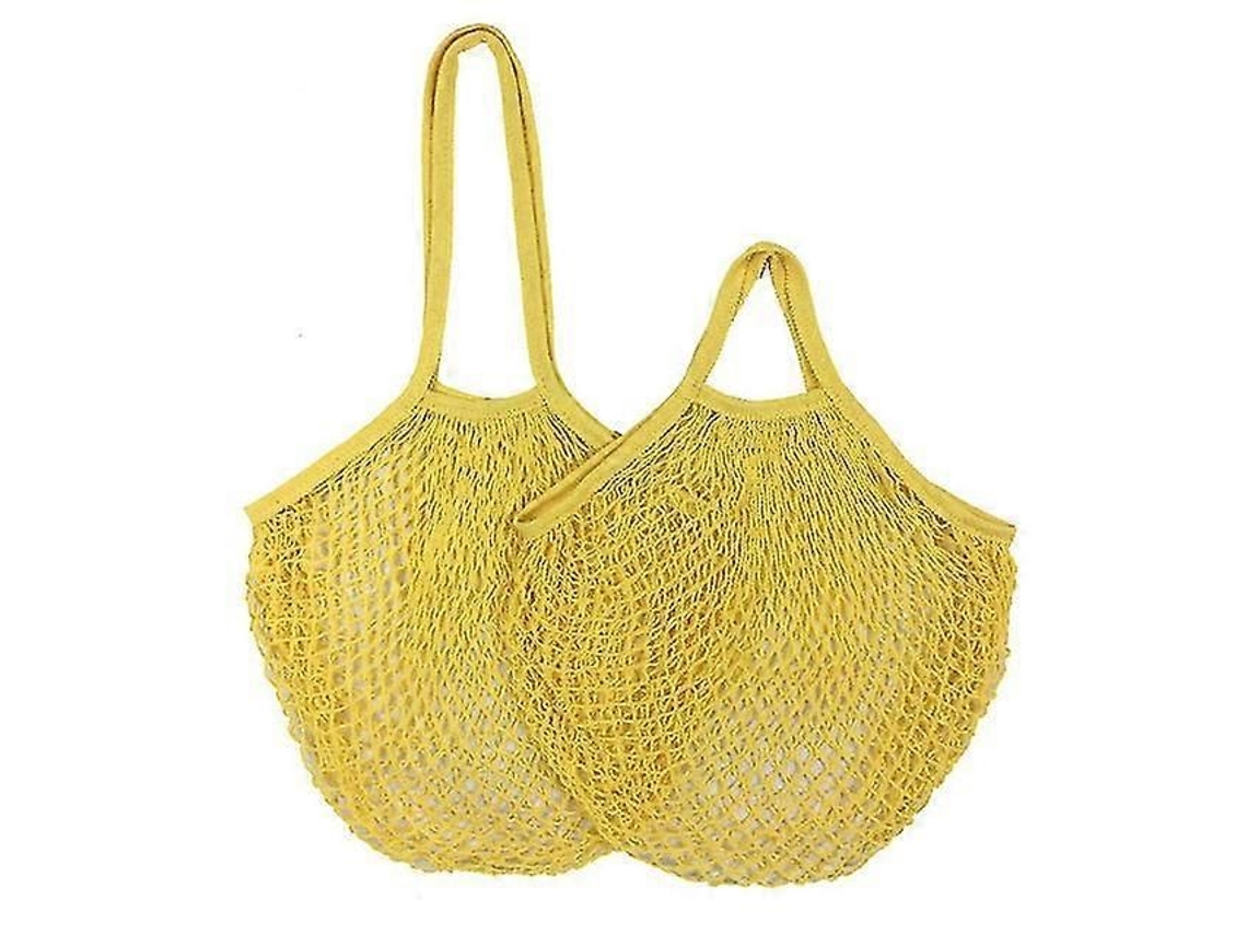2pcs Saco de Compras Reutilizável Portátil Malha Fruta Vegetal Armazenamento Eco friendly Bolsa Mal Ha Dobrável Algodão para Co GOKOCO