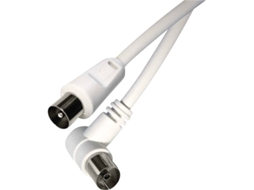 Cabo de Antena EMOS (Coaxial - 15 m - Branco)