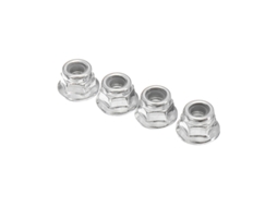 Conjunto de 4 Porcas de Bloqueio Cromadas para Automóvel Rc 9125 1/10, Peças Nº 25 wj02 MDUG