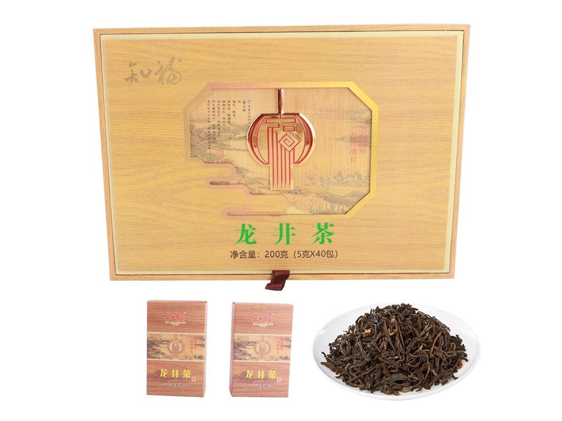 Nova Line chá Verde Longjing Chinês Orgânico Colhido Antes do Dia Das Furnas 7.1oz