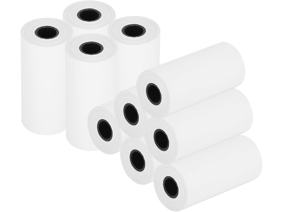 Papel Térmico Em Rolo De 2,2 Polegadas X 19,7 Pés, Papel Para Recibos.