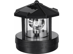 Farol De Led Solar Rotativo 360 Graus, Lâmpada Solar À Prova D'água Para Decoração De Jardim E Pátio