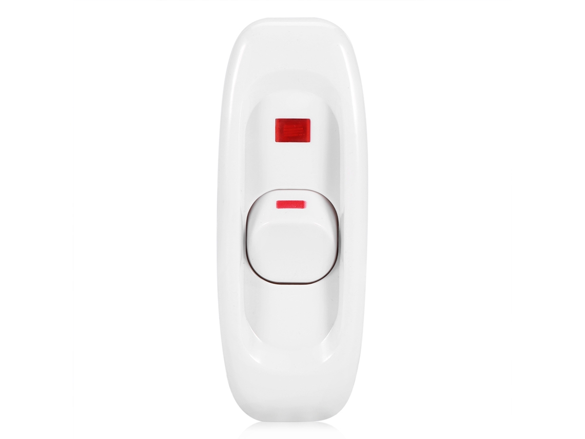 Interruptor De Fio Para Lâmpada Mesa Com Indicador Led E Chave On/off