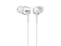 Fones intra-auriculares Sony MDR EX255AP com microfone, controle remoto, graves e cabos antienredos | S/MARCA