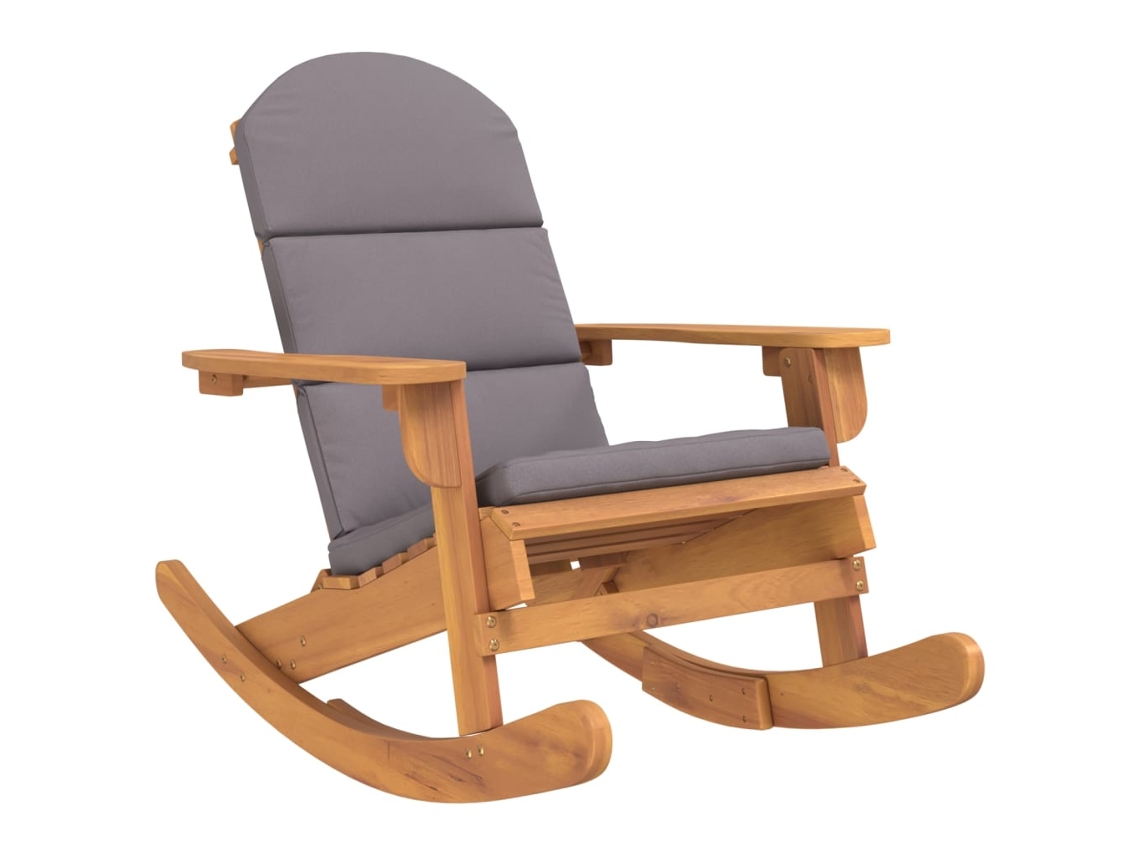 Maison Exclusive - Cadeira De Baloiço Adirondack Com Almofadões Acácia Maciça