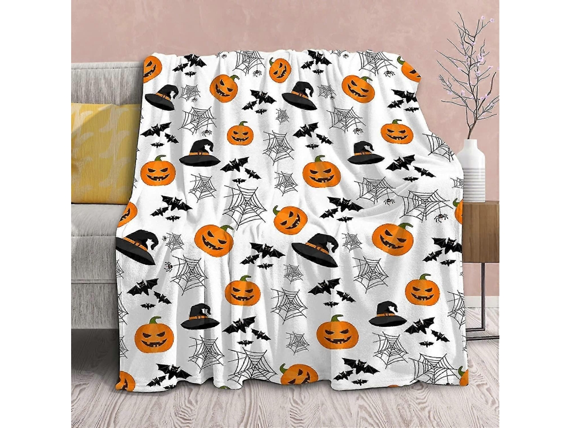 Cobertor De Decoração De Halloween, Abóbora, Lã Leve, Colcha, Presente Para Aniversário, Natal, Cobertores De Flanela Macios Para-aquaforge
