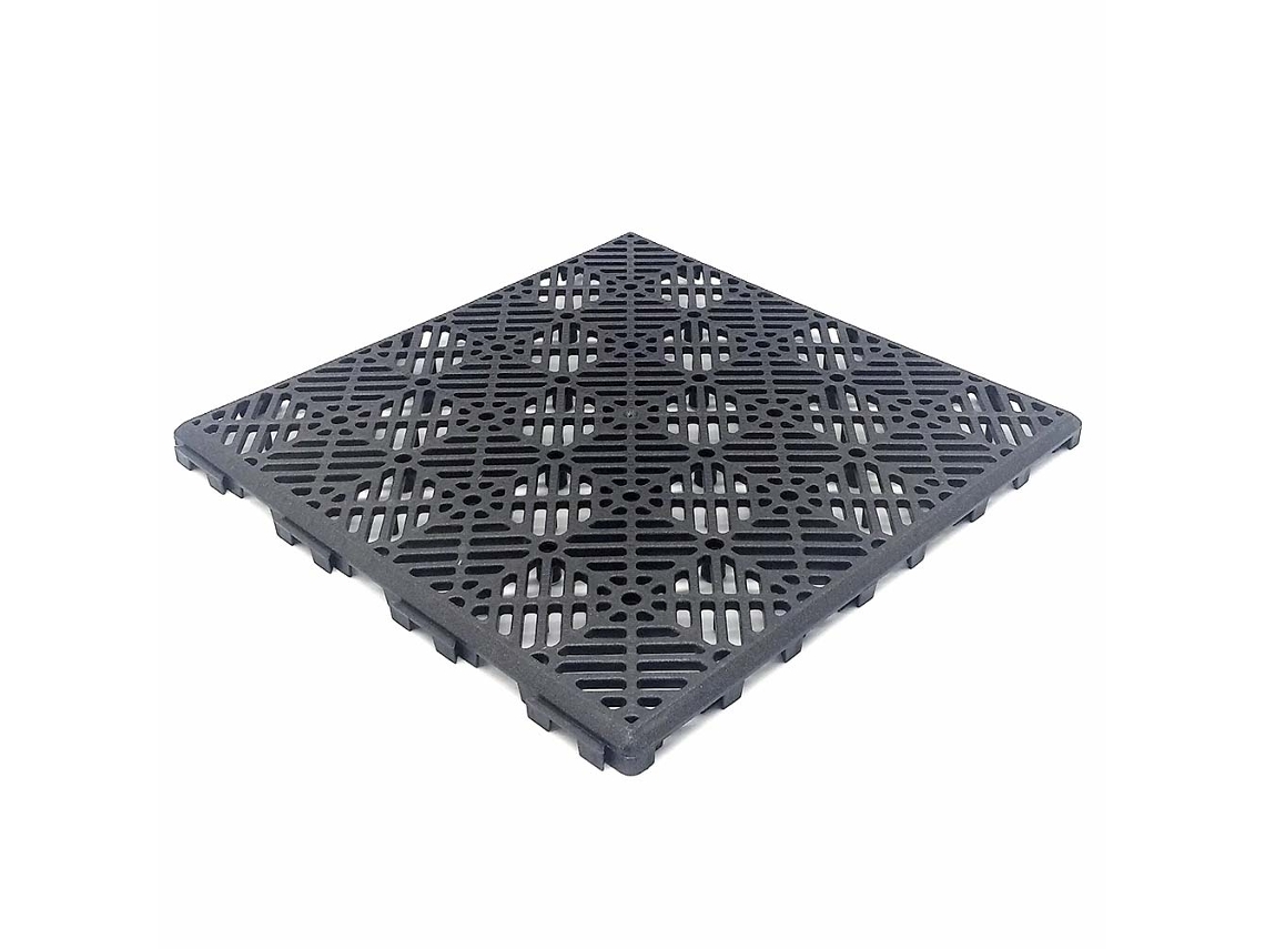 Pack 200 Estrados Auto ventilados 30x30x1,5cm para Piscinas, Terraços, Relva Sintética, Canis e Depósitos ANTIHUMEDADES