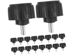 Yardenfun Conjunto De 20-tapetes Amortecedores Para Pés Armários E Sofás Preto Ajustáveis Com Rosca Niveladores