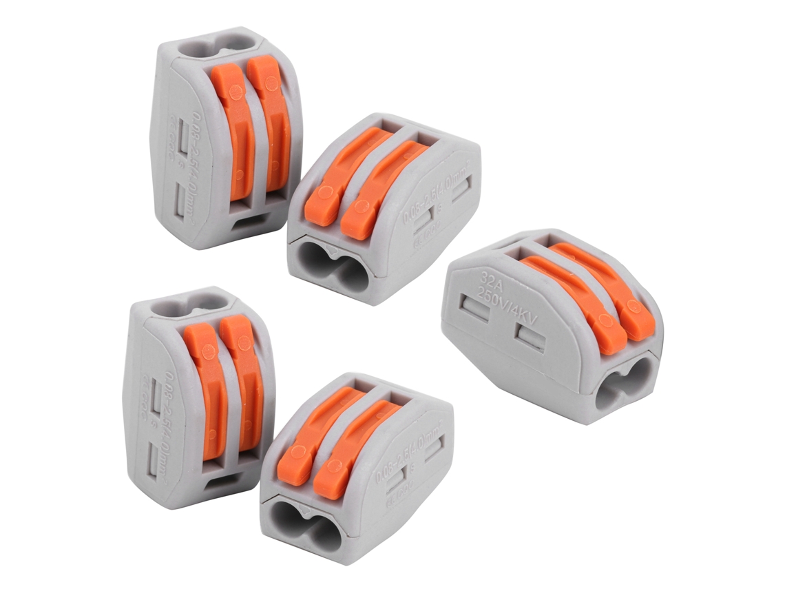 Conector De Fio Pct-212 Rápido 100pçs Mini Compacto