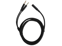 Cabo Adaptador de Áudio Tbest 2 em 1 para Fones Ouvido, Compatível com Kingston Hyperx Cloud Stinger / Mix AQUAFORGE