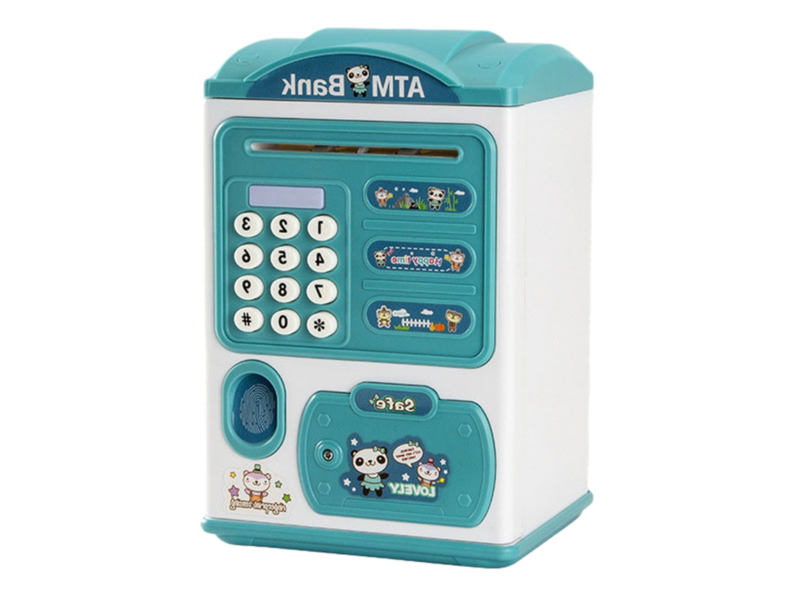 Cofrinho De Moedas Com Senha Por Impressão Digital Simulada, Elegante E Leve, Para Moedas, Lanches E Dinheiro. Aquaforge