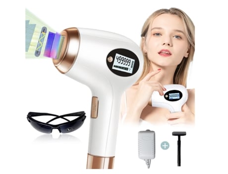 Dispositivo de Remoção de Pêlos Ipl 500.000 Flashes Reais Pulsos de Luz Permanente Removedor de Pêlos Indolor Branco DREAM5