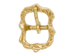 Fivela Portuguesa Ramificada Dourada Dourado 18 Mmhispano Hipica
