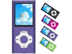 Yuru reprodutor de Música Portátil Mp3/mp4 com Cartão Tf de 32gb, Suporta Vídeo, Gravador de Voz e Rádio Fm