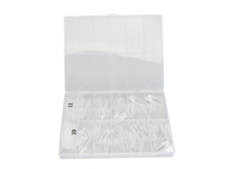 360 Unidades. Pontas De Unhas De Acrílico Clear Full Cover False Gel Com Múltiplas Tamanhos Para Manicure Diy 05