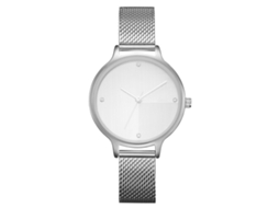 Relógio de Pulso Feminino com Pulseira de Malha Ultra Fina Shengke Quartzo