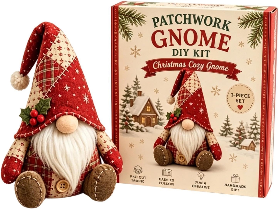 Kit De Decoração Para Casa Com Gnomos - Faça Você Mesmo - Completo E Adorável |