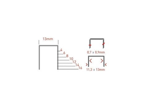 Agrafes SIMES 80 12Mm 260055432