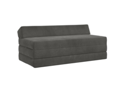 Vidaxl Sofá Cama Dobrável Cinzento-escuro 120 X 60 X 49 Cm Tecido